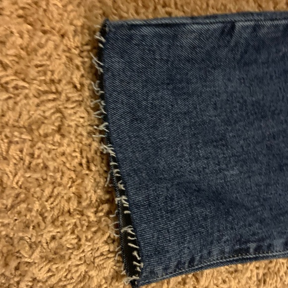 Old Navy high rise, curvy O. G. Straight. Secret slim pockets. Ripped jeans. - Picture 3 of 3